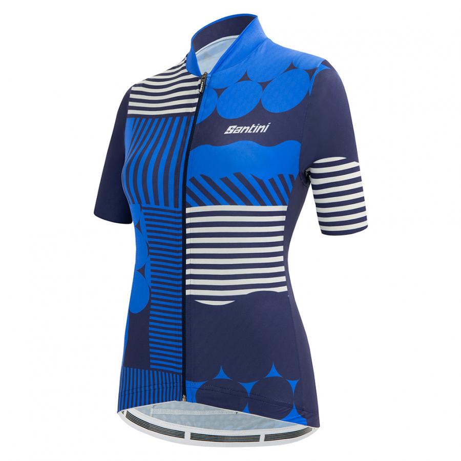 Santini Wmn Giada Optic Jersey-Blue - D Byk Store