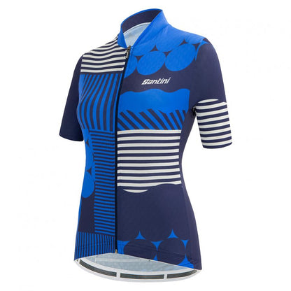 Santini Wmn Giada Optic Jersey-Blue - D Byk Store
