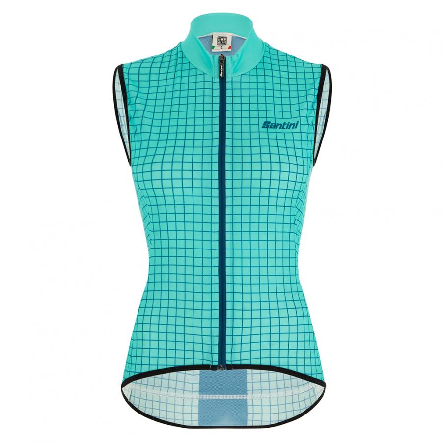 Santini Wmn Nebula Vest-Aqua - D Byk Store