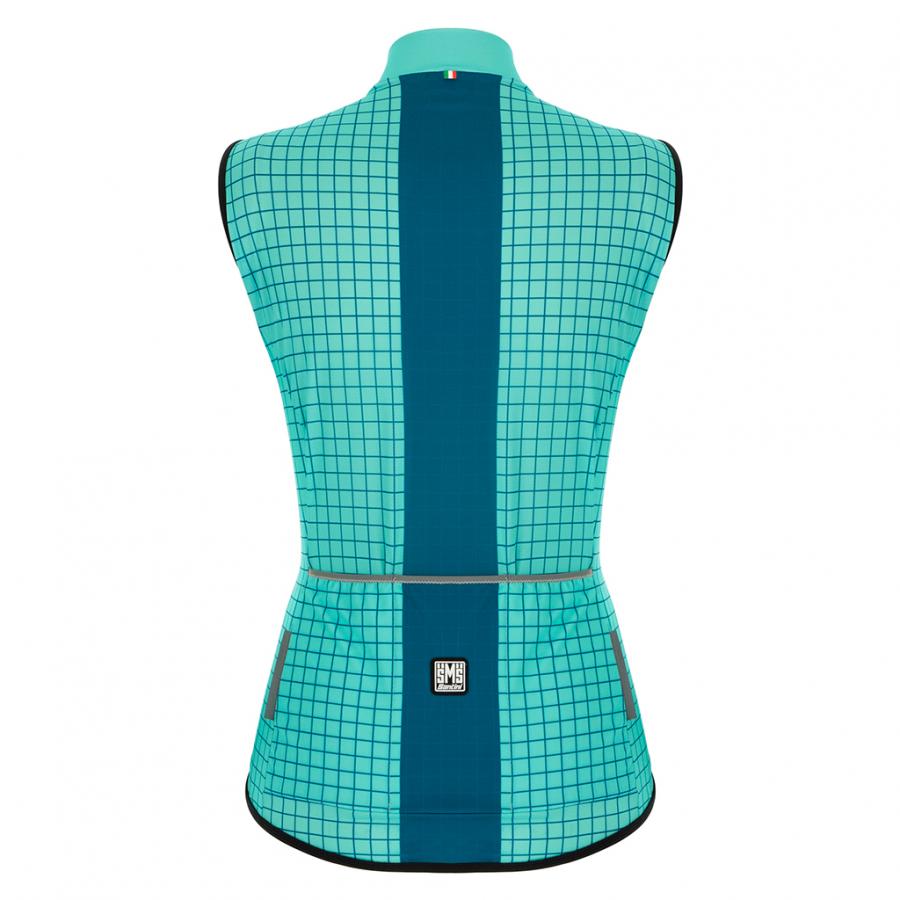 Santini Wmn Nebula Vest-Aqua - D Byk Store