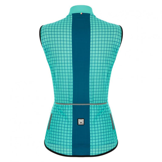 Santini Wmn Nebula Vest-Aqua - D Byk Store