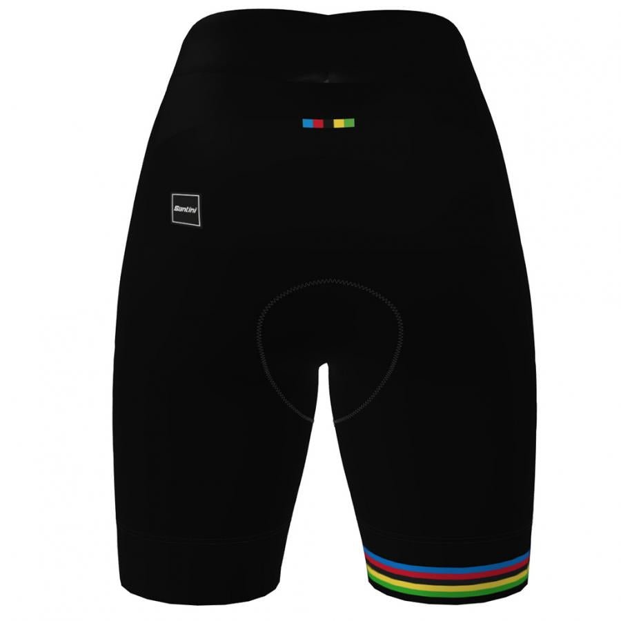 Santini Wmn UCI World Champion Shorts-Black - D Byk Store