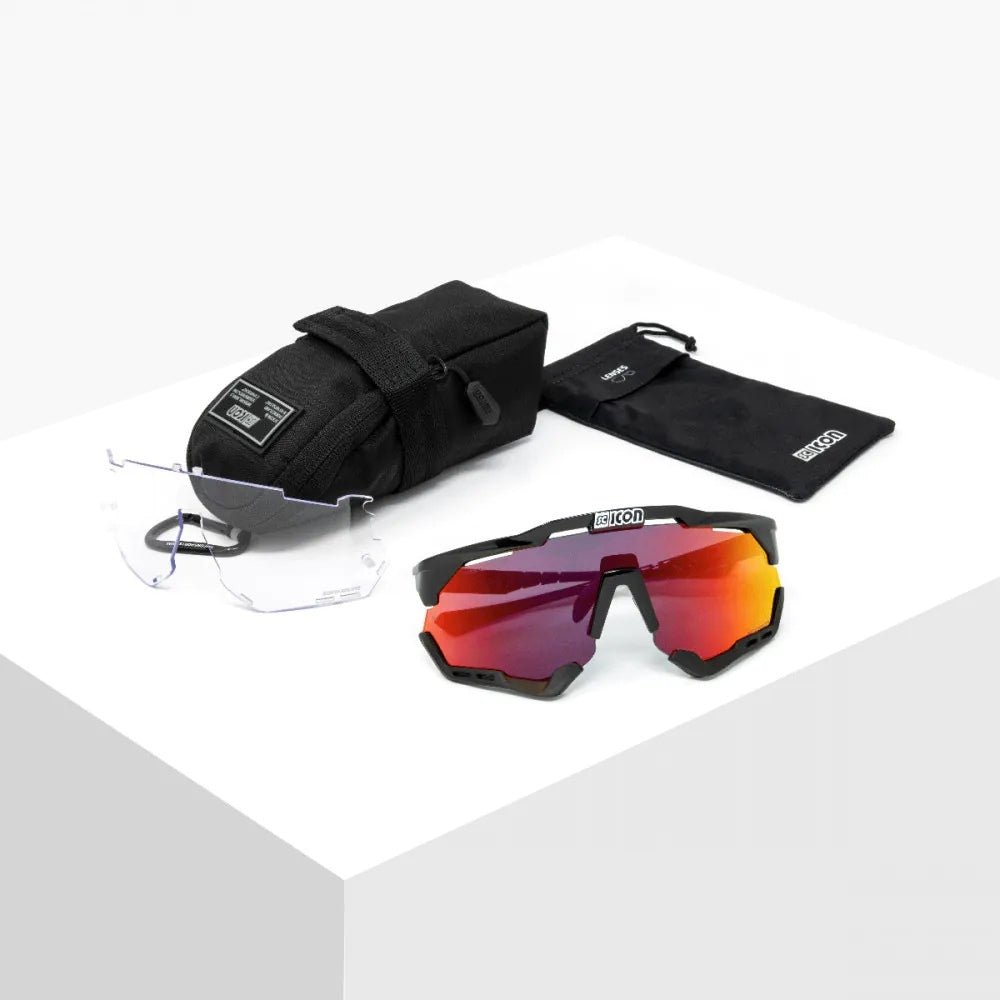 SC Icon Aeroshade - Crystal/Multimirror Red - D Byk Store