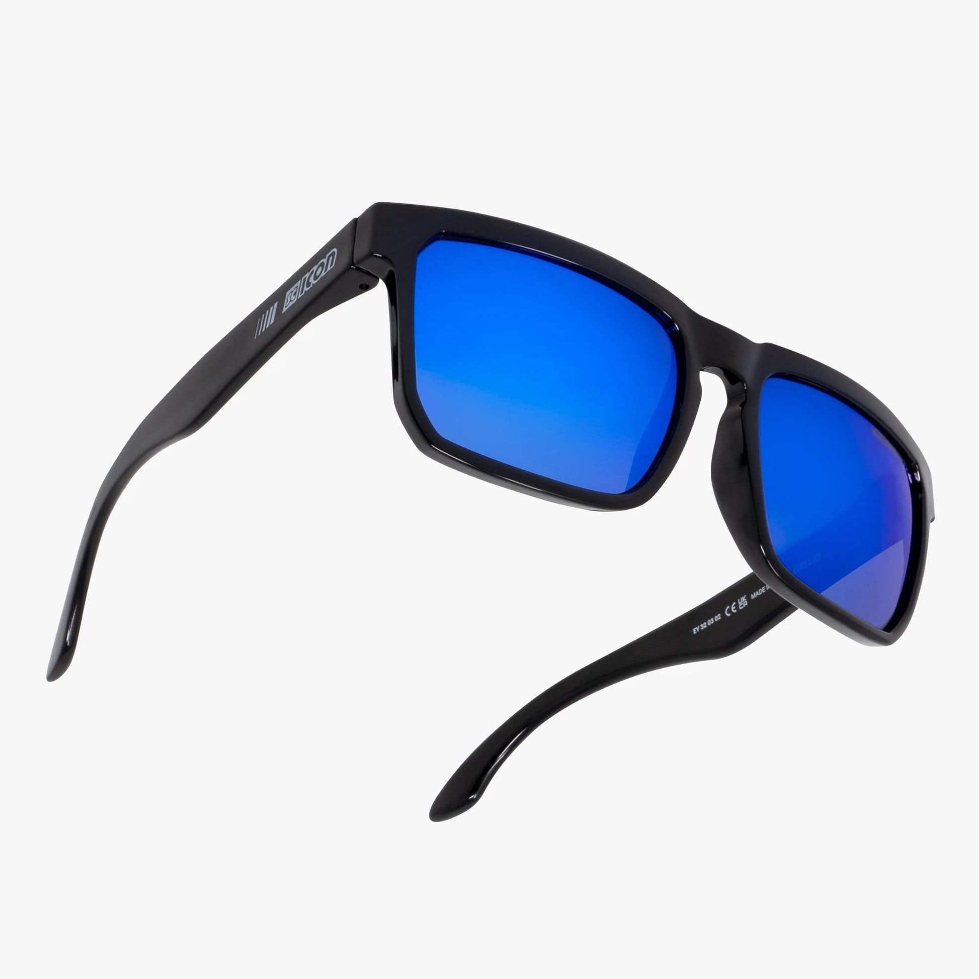 SC Icon Gallio Lifestyle Sunglasses - Black Gloss / Multimirror Blue - D Byk Store