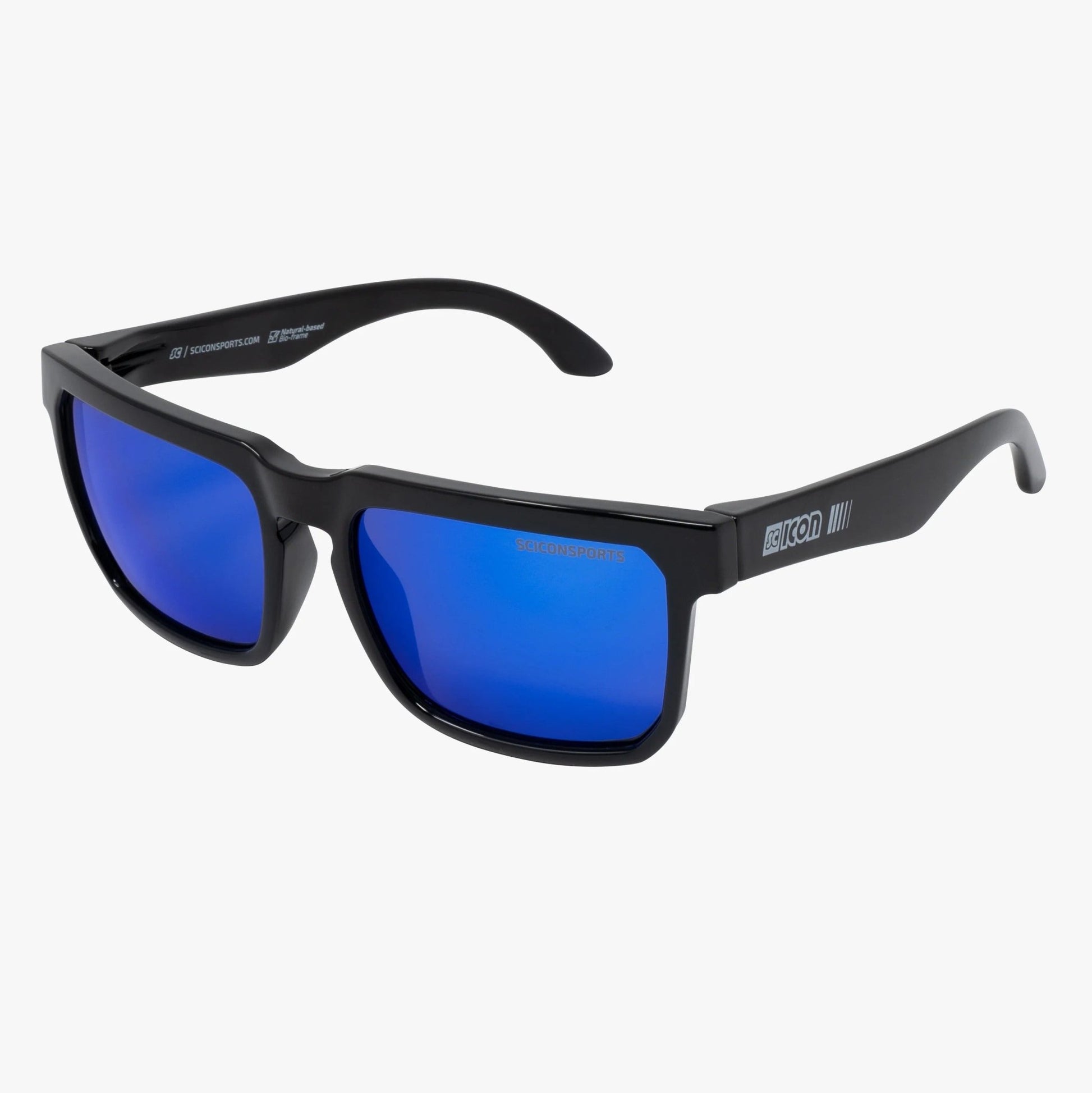 SC Icon Gallio Lifestyle Sunglasses - Black Gloss / Multimirror Blue - D Byk Store