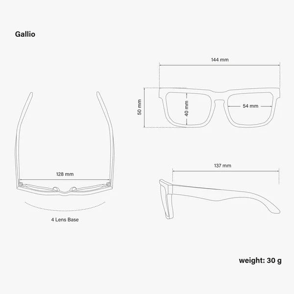 SC Icon Gallio Lifestyle Sunglasses - Black Gloss / Multimirror Blue - D Byk Store