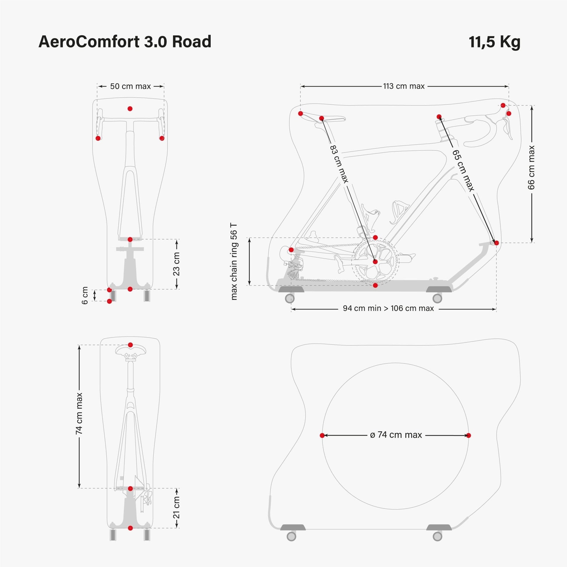 Scicon Aerocomfort 3.0 Road Bike Travel Bag - D Byk Store