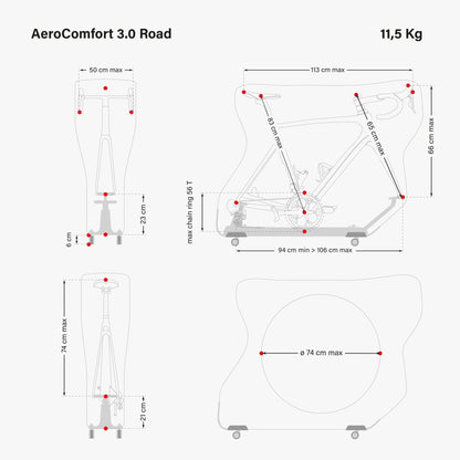 Scicon Aerocomfort 3.0 Road Bike Travel Bag - D Byk Store