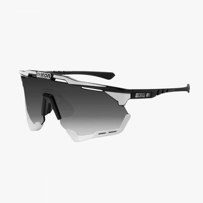 Scicon Aeroshade XL - Black Gloss with White Stripes/Multimirror Silver - D Byk Store