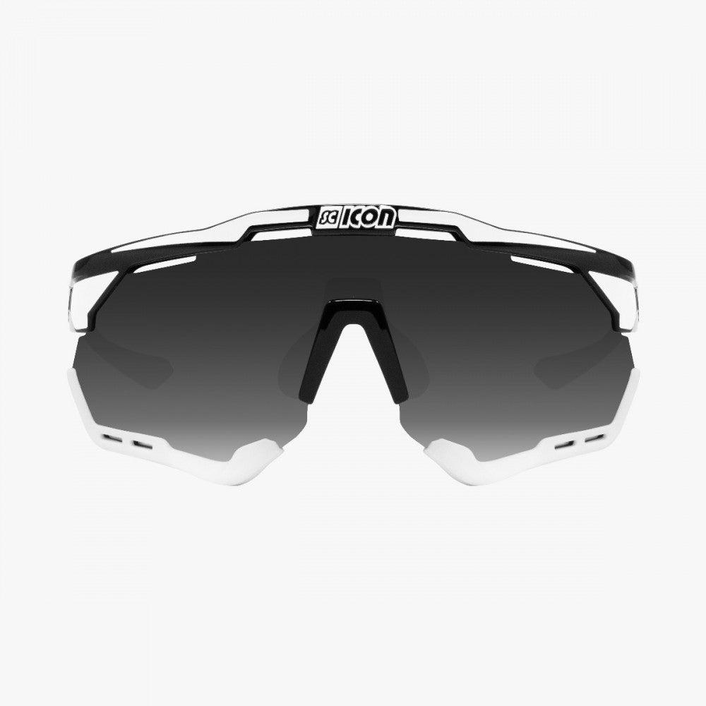 Scicon Aeroshade XL - Black Gloss with White Stripes/Multimirror Silver - D Byk Store