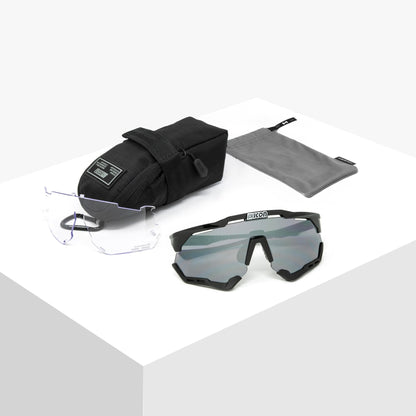 Scicon Aeroshade XL - Black Gloss/Multimirror Silver - D Byk Store