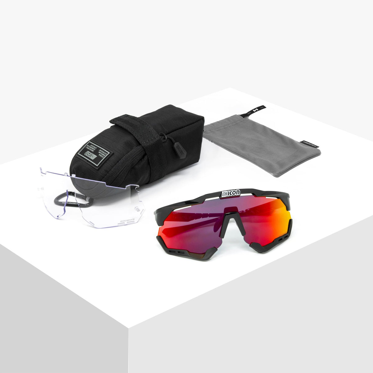 Scicon Aeroshade XL - Carbon Matt/Multimirror Red - D Byk Store