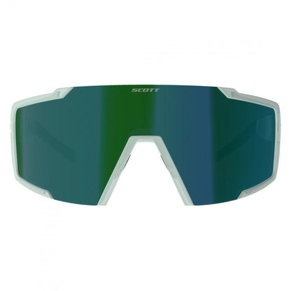 Scott Shield Race - ready Cycling Sunglasses - Mineral Blue/Green Chrome - D Byk Store