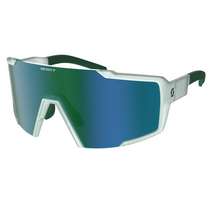 Scott Shield Race - ready Cycling Sunglasses - Mineral Blue/Green Chrome - D Byk Store
