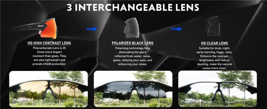 SCVCN S2 Sports Sunglasses-Blue/Black - D Byk Store