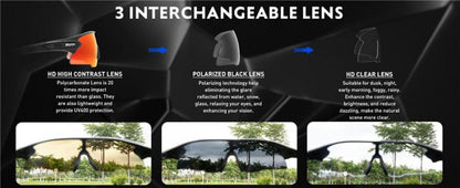 SCVCN S2 Sports Sunglasses-Blue/Black - D Byk Store