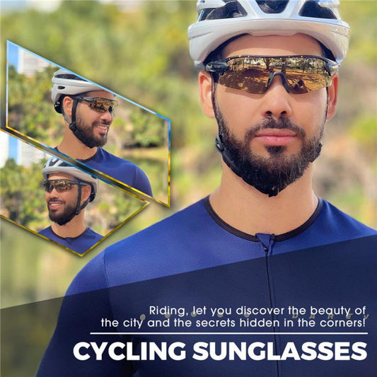 SCVCN S2 Sports Sunglasses-Blue/White - D Byk Store