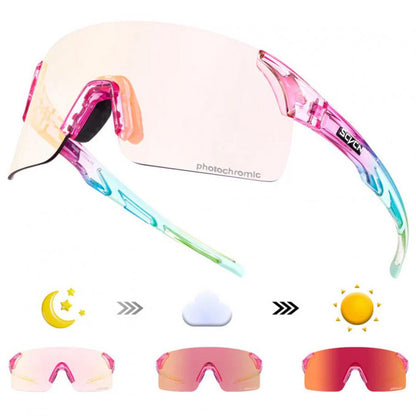 SCVCN X142 Coloured Photochromic Sunglasses-Red/Pink - D Byk Store