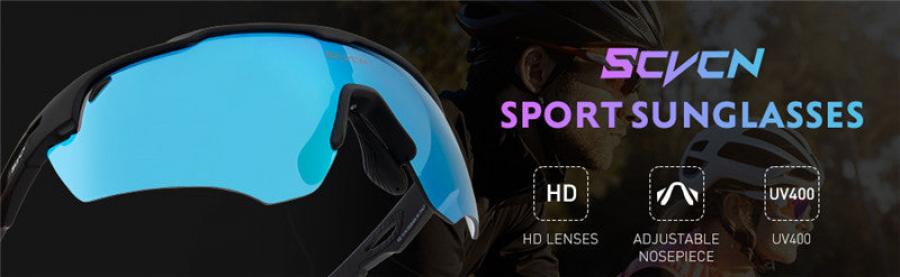 SCVCN X18 Sport Glasses-Blue/White - D Byk Store