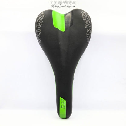 Selle Italia X1 Lady Flow FEC Alloy Saddle - Black/Green - D Byk Store