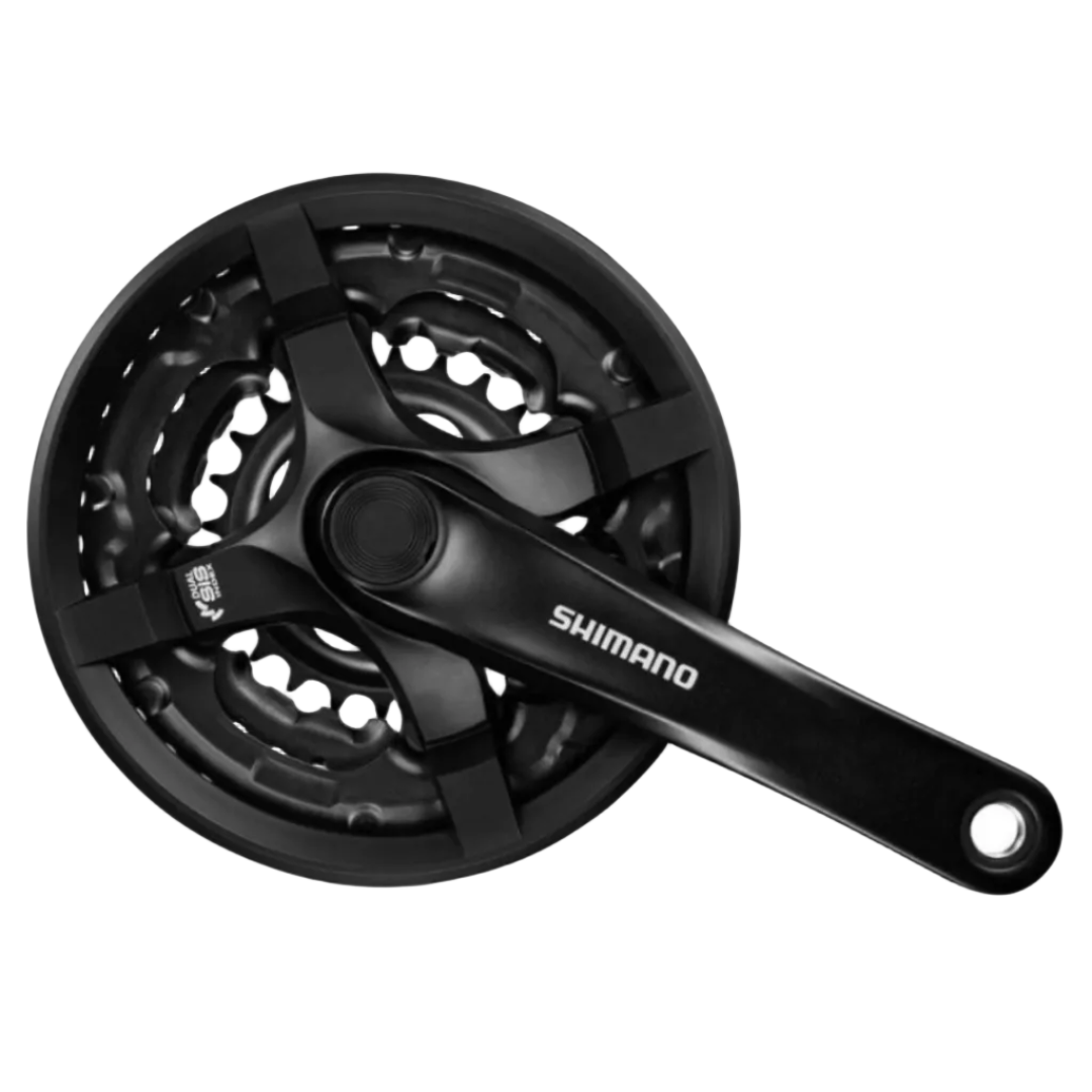 Shimano Tourney FC - TY501 Crankset – 6/7/8 Speed with Chainguard - OEM (Polybag) Packaging - D Byk Store
