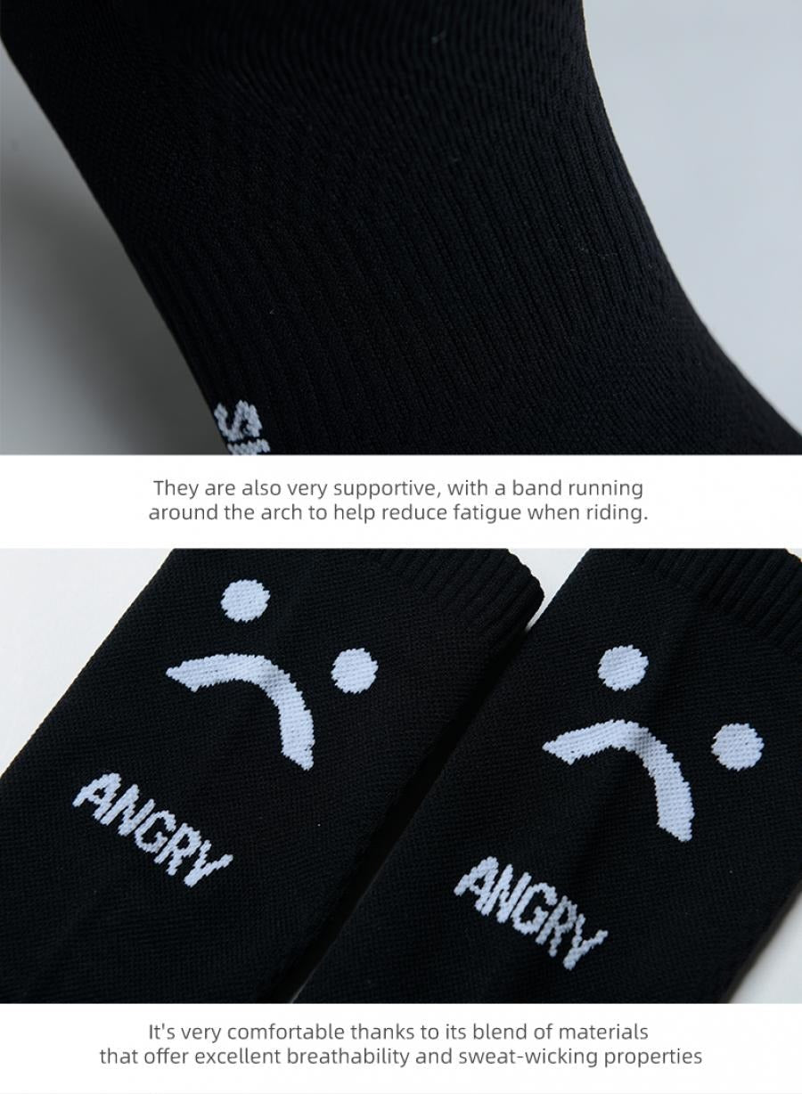 Skull Monton Angry Socks - Black - D Byk Store