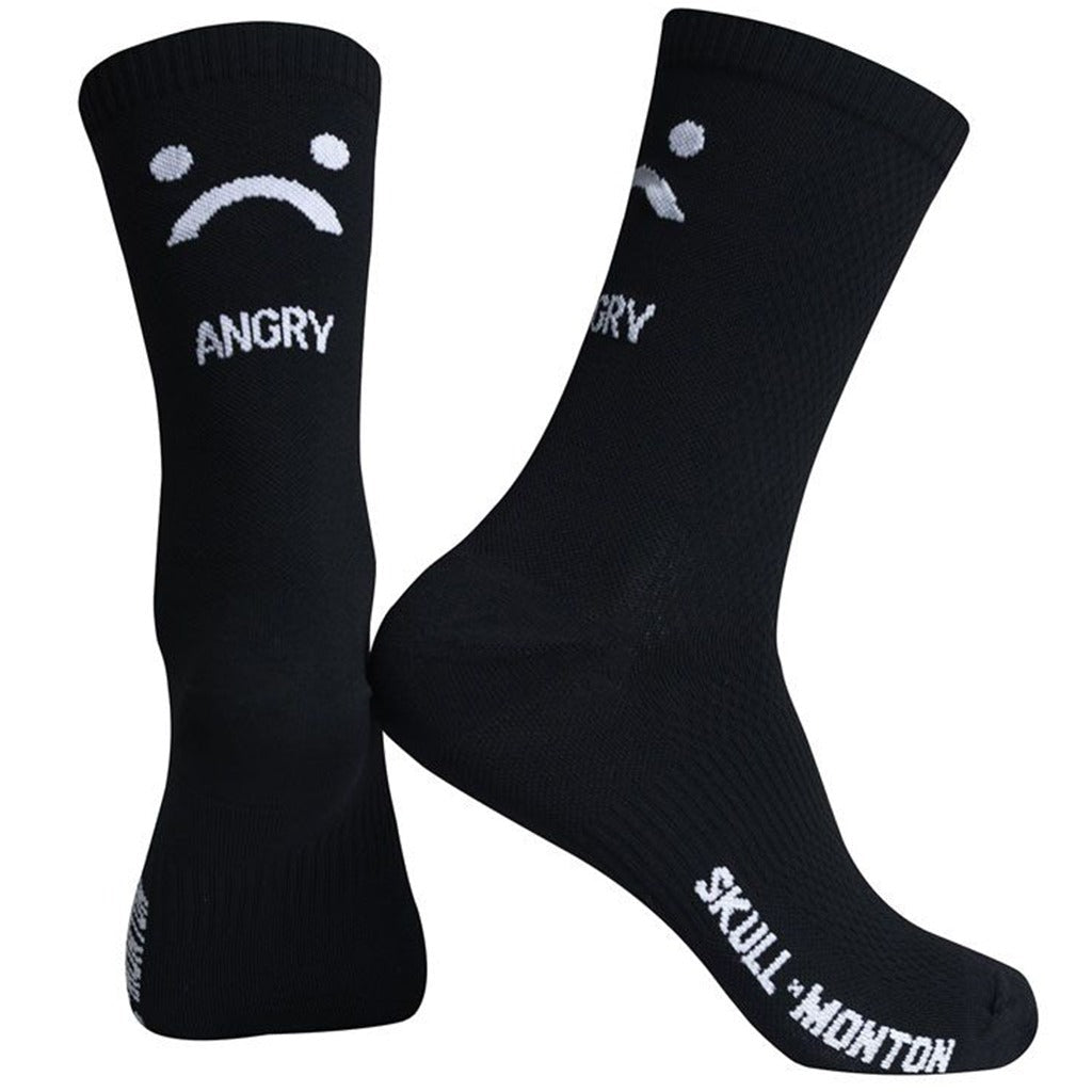 Skull Monton Angry Socks - Black - D Byk Store