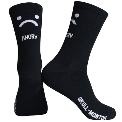 Skull Monton Angry Socks - Black - D Byk Store