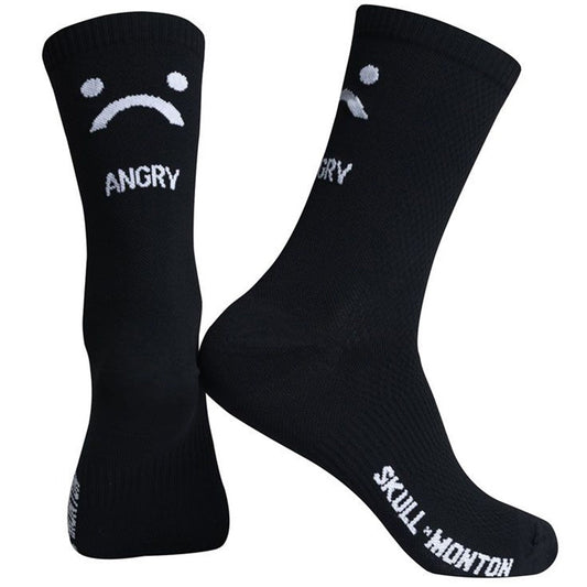 Skull Monton Angry Socks - Black - D Byk Store