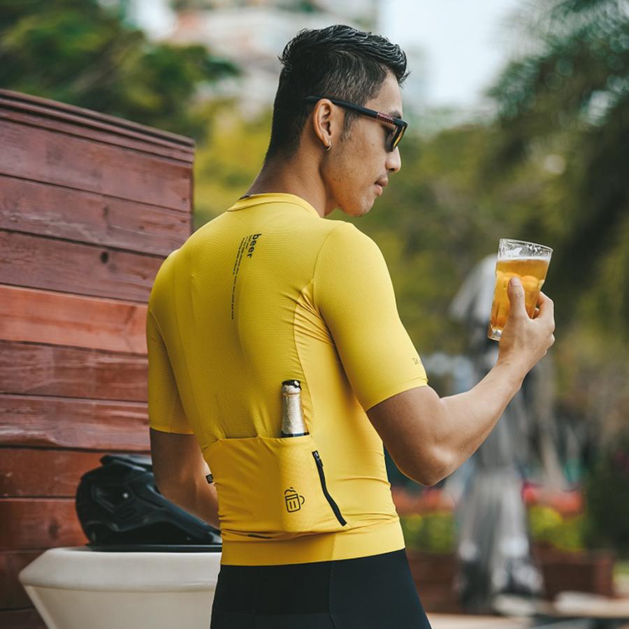Skull Monton Beer Jersey-Yellow - D Byk Store