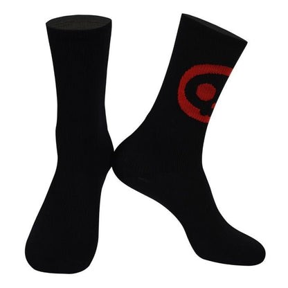 Skull Monton Cycling Socks - Red - D Byk Store