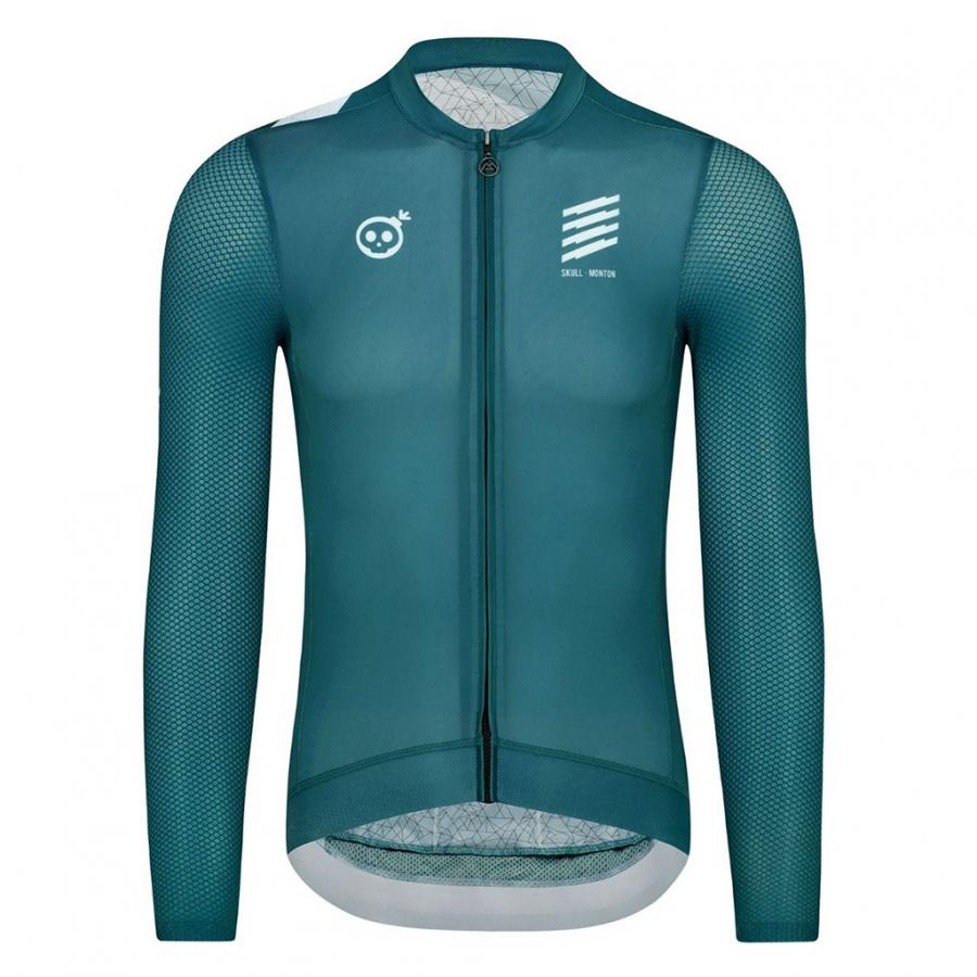 Skull Monton Friday Long Sleeve Jersey-Pine Green - D Byk Store