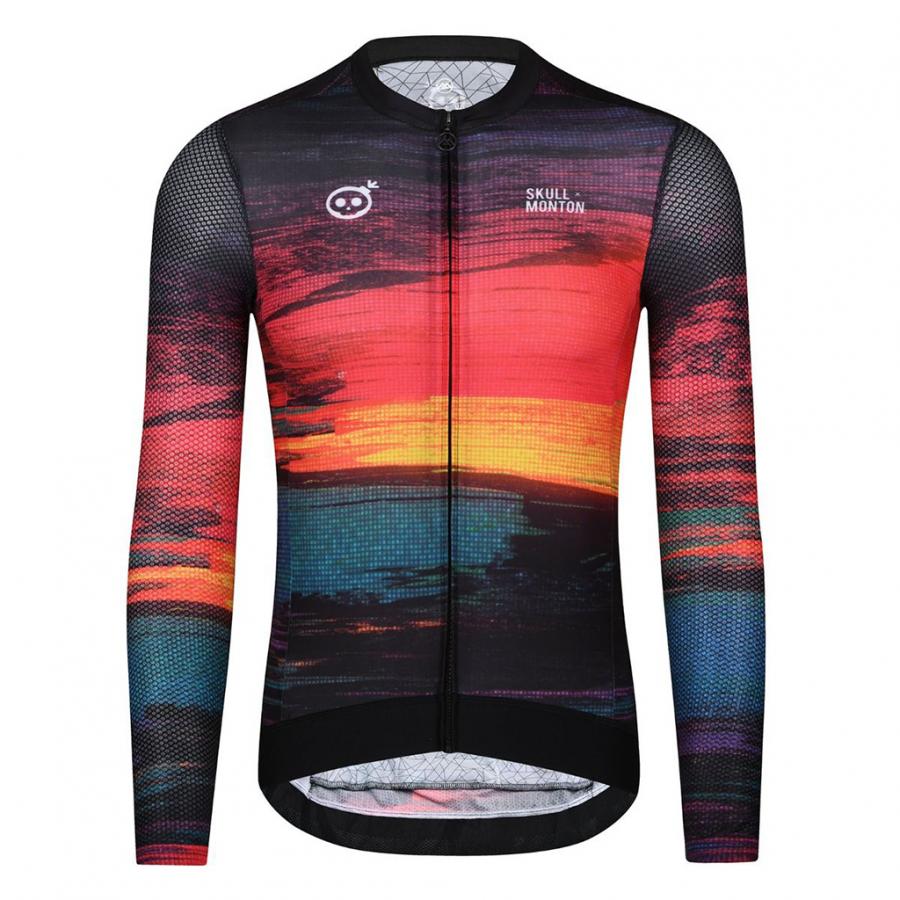 Skull Monton Sunset Long Sleeve Jersey - D Byk Store