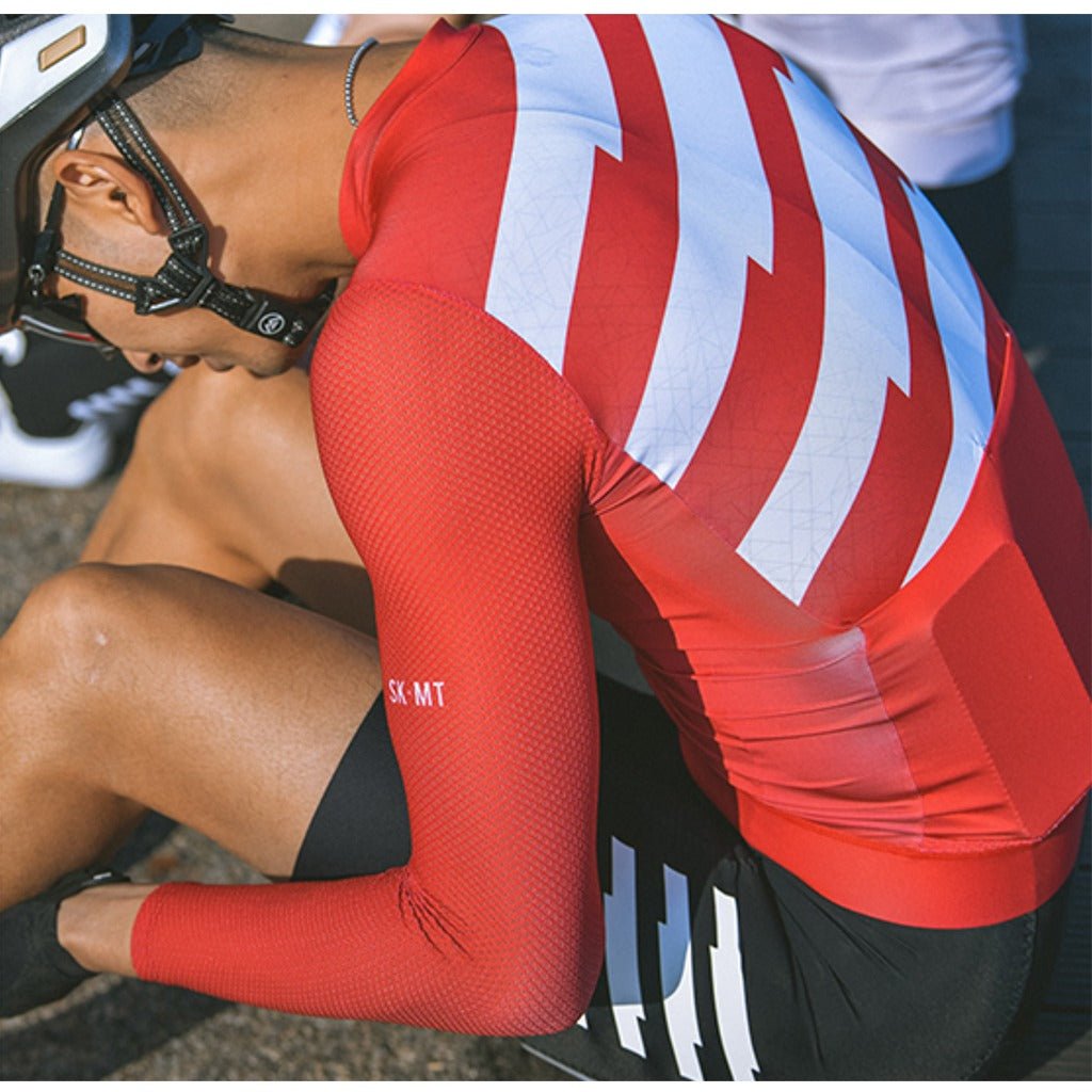 Skull Monton Wednesday Long Sleeve Jersey - Brick Red - D Byk Store