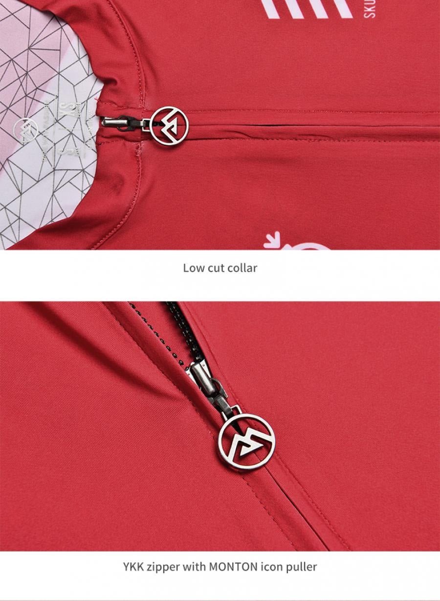 Skull Monton Wednesday Long Sleeve Jersey - Brick Red - D Byk Store
