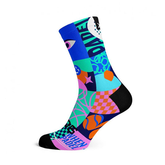 Sox Blocks Pink Padel Crew Socks - D Byk Store