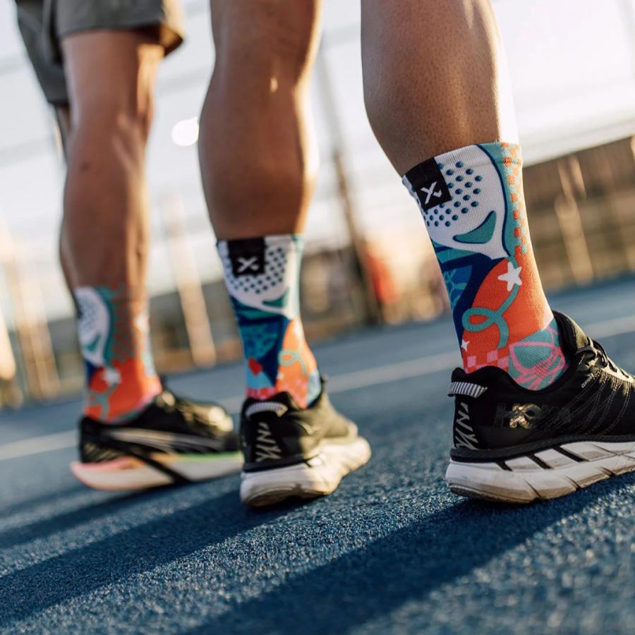 Sox Blocks Pink Padel Crew Socks - D Byk Store