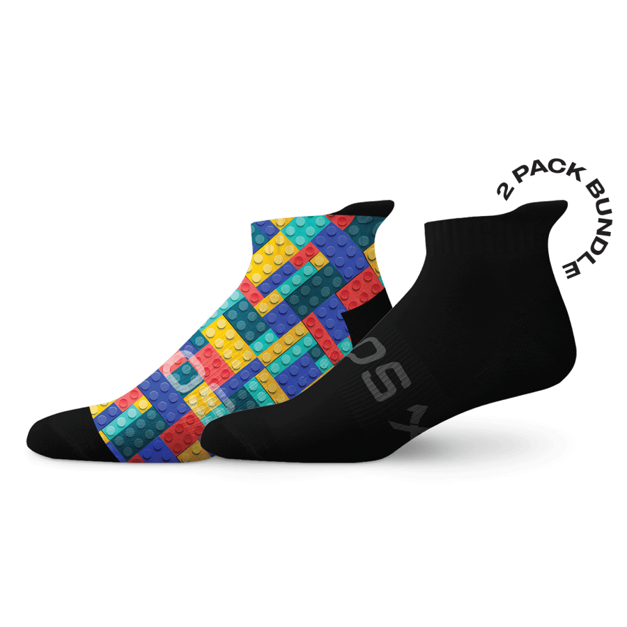 Sox Blocks Tab Combo Socks (Pack Of 2) - D Byk Store