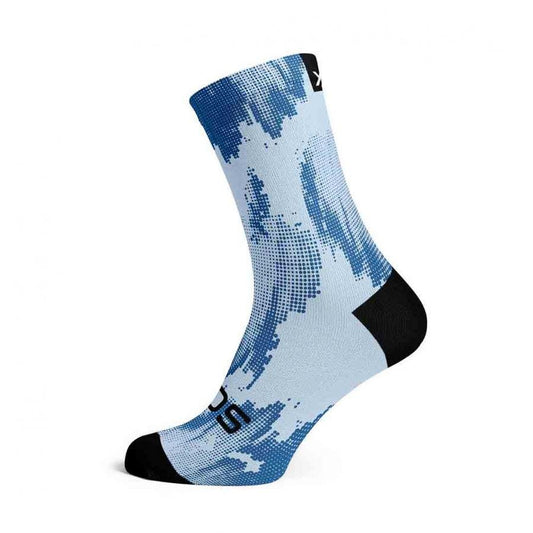 Sox Blue Gravel Minimalist Crew Socks - D Byk Store