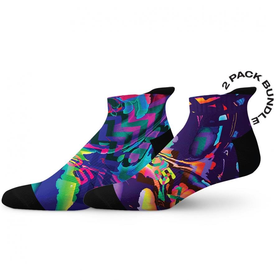 Sox Colour Spill Tab Combo Socks (Pack Of 2) - D Byk Store