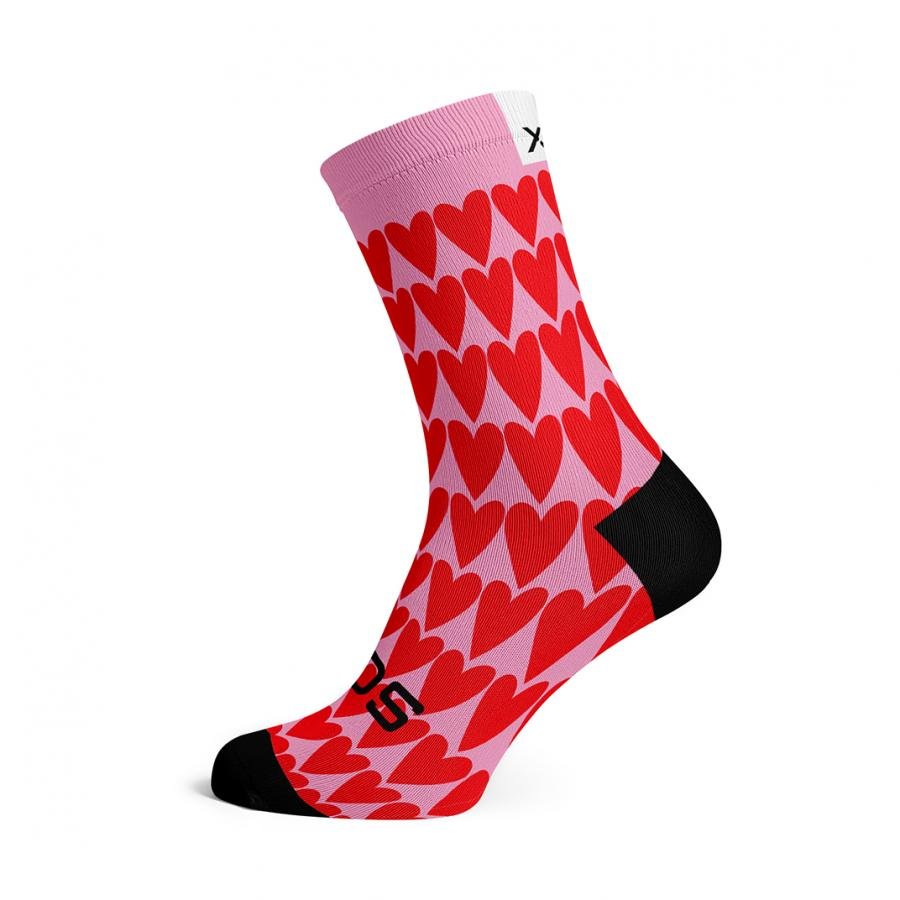 Sox Hearts Casual Crew Socks - D Byk Store