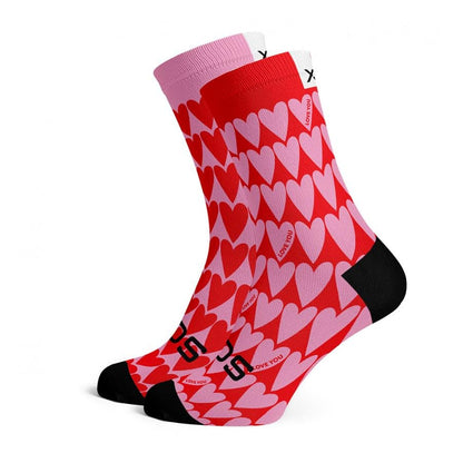 Sox Hearts Casual Crew Socks - D Byk Store