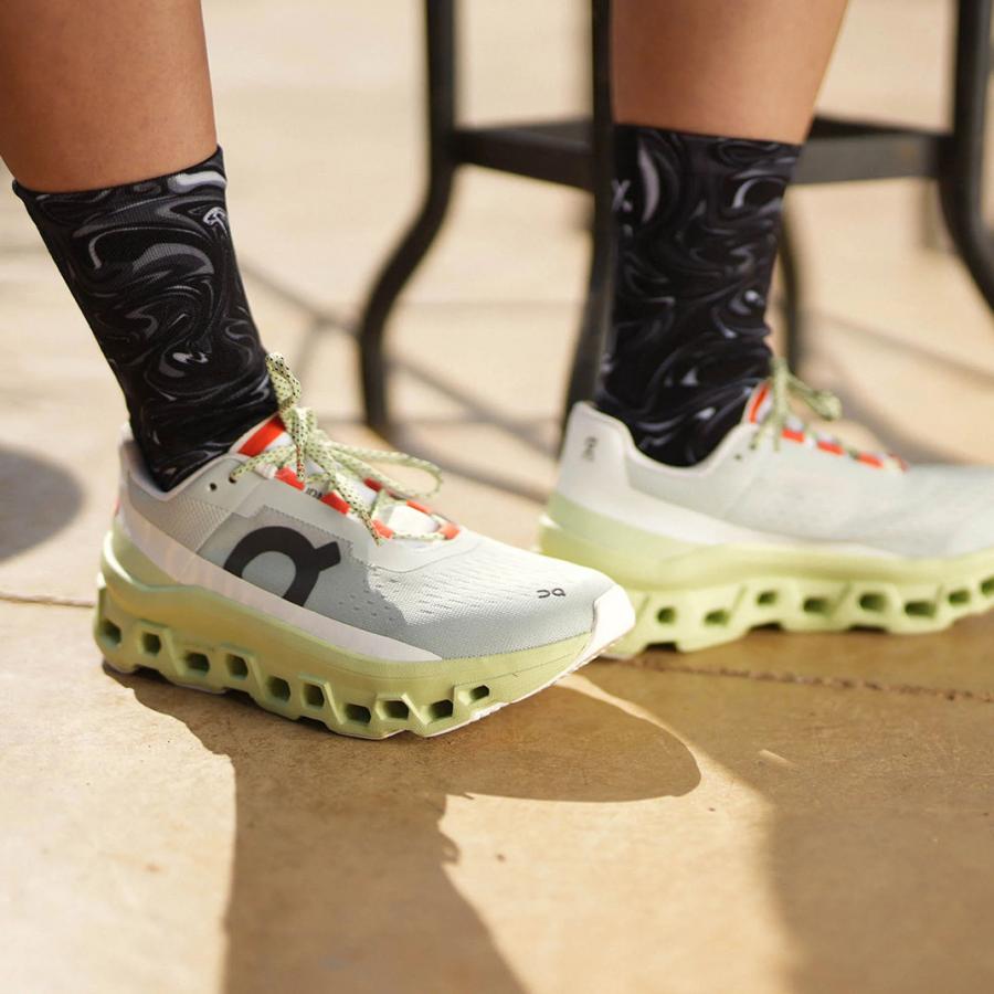 Sox Marble Black Casual Crew Socks - D Byk Store