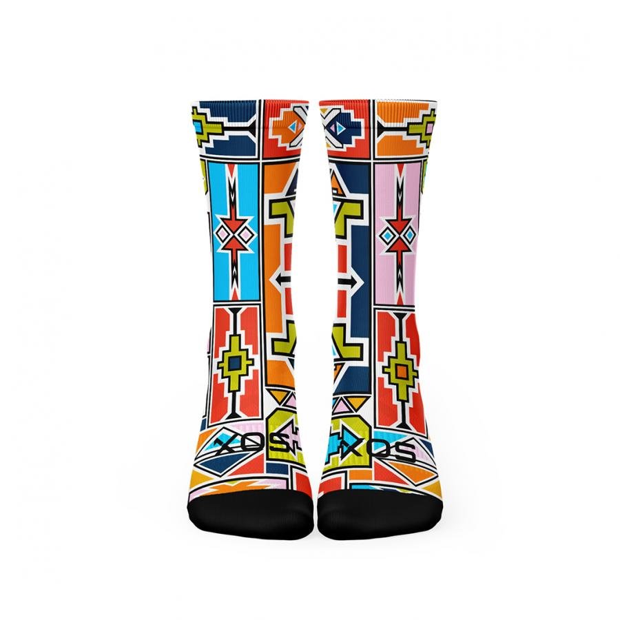 Sox Ndebele Heritage Crew Socks - D Byk Store