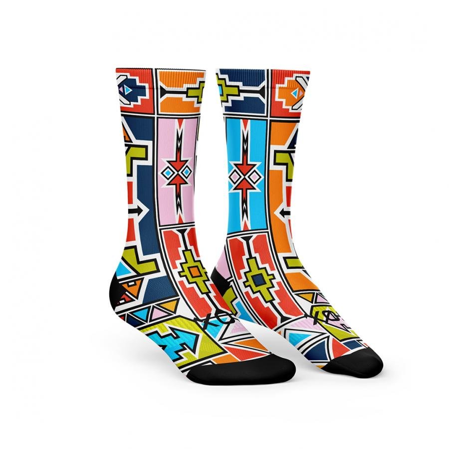 Sox Ndebele Heritage Crew Socks - D Byk Store