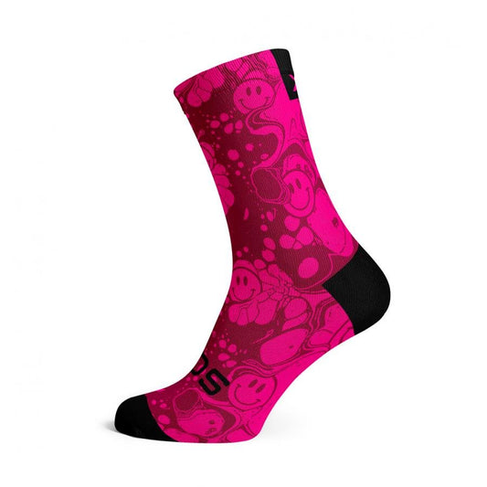 Sox Neon Slide Pink Casual Crew Socks - D Byk Store