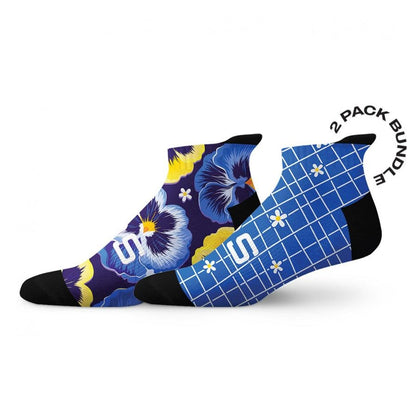 Sox Pansy Tab Combo Socks (Pack Of 2) - D Byk Store