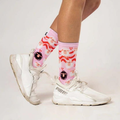 Sox Pink Sheep Casual Crew Socks - D Byk Store