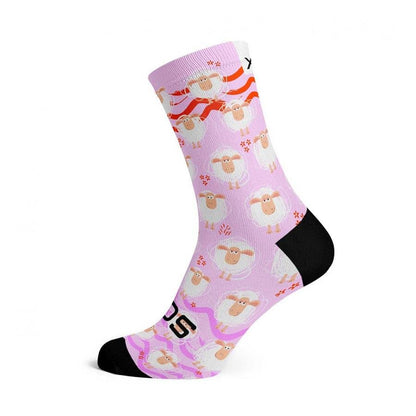 Sox Pink Sheep Casual Crew Socks - D Byk Store