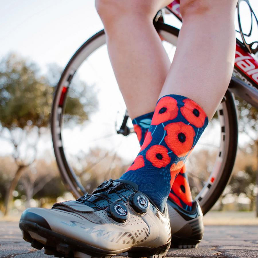 Sox Poppy Running Crew Socks - D Byk Store